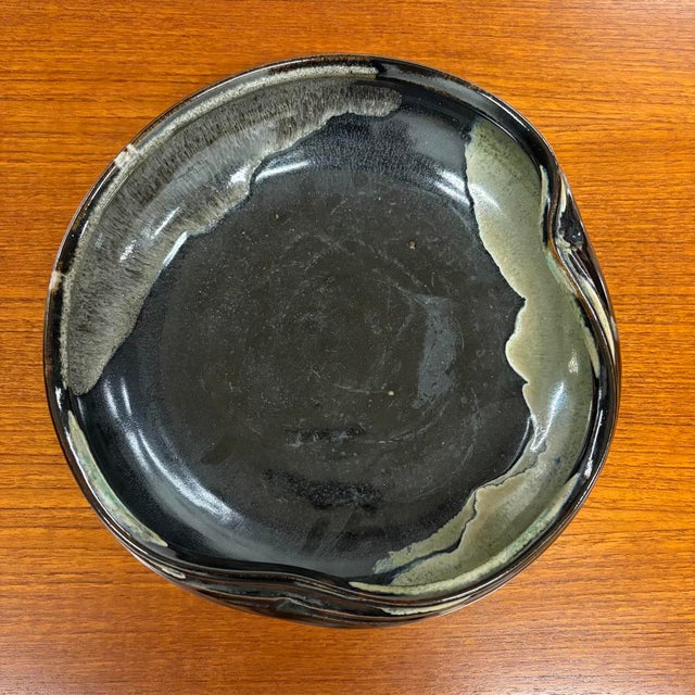 Signed Vintage Japanese Tamba Tachikui Ware Studio Pottery Bowl For Sale - Image 13 of 15