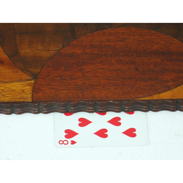 Mid-Century Modern Mid 20th Century Rare Art Deco, Circle Marquetry Wooden Tray Mod Era, Mid Century Modern For Sale - Image 3 of 18