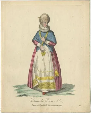 Lady from Denmark, 1805, Engraving on Paper