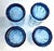 Vintage Anchor Hocking Flat Iced Tea Glasses in Tartan Blueberry, Set of 4 For Sale - Image 12 of 13