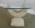 Postmodern Postmodern Tessellated Marble Glass Top Side Table For Sale - Image 3 of 13