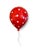Contemporary Ceramic Wall Balloon Sculpture - Red Polka Dot For Sale - Image 3 of 10