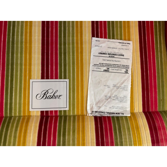 Green Custom Baker Cradle Wing Lounge Chair Laura Kirar Collection For Sale - Image 8 of 8