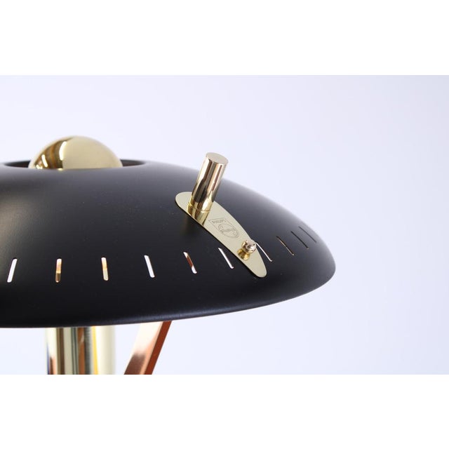 1950s Decora Z Table Lamp in Brass by Louis Kalff for Philips, 1950s For Sale - Image 5 of 18