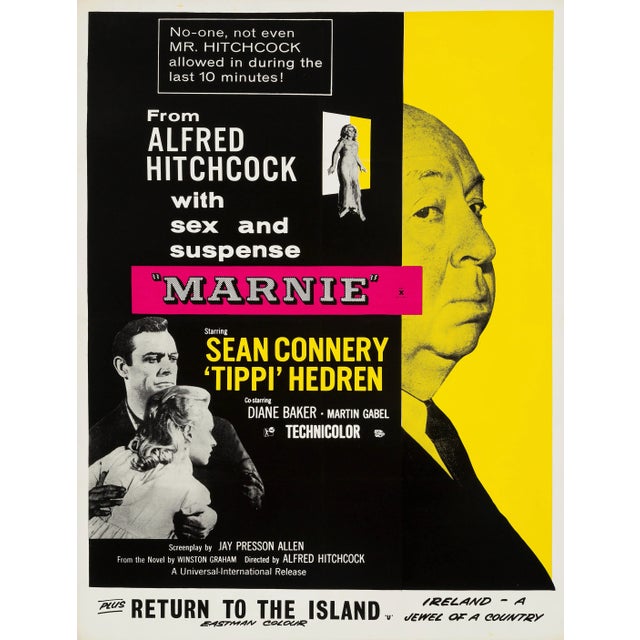 Marnie Original Vintage Movie Poster, British, 1964 For Sale - Image 4 of 4
