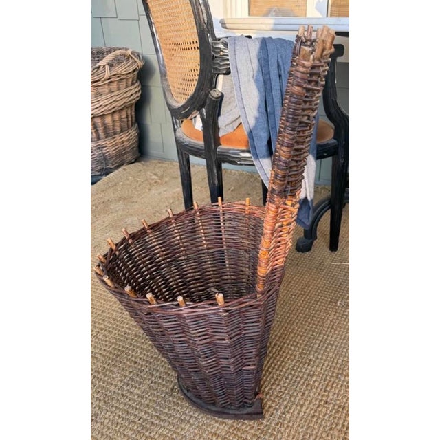 1950s Vintage French Grape Harvesting Basket For Sale - Image 5 of 5