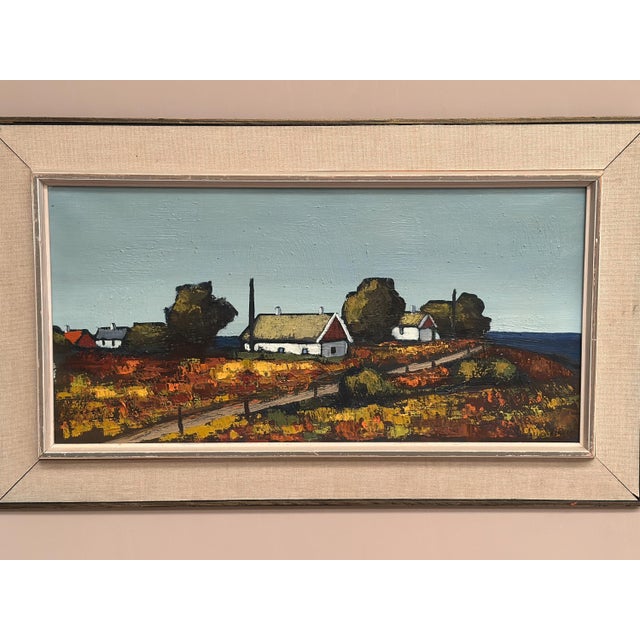 Saxhup, Landscape Motif, 1966, Oil on Canvas, Framed For Sale - Image 17 of 18