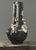 Modern Vintage Brutalist Raku Fired Sculptural Vase For Sale - Image 3 of 12