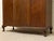 Burnt Umber Early 20th Century Art Deco Oak Armoire With Curved Center Door For Sale - Image 8 of 11