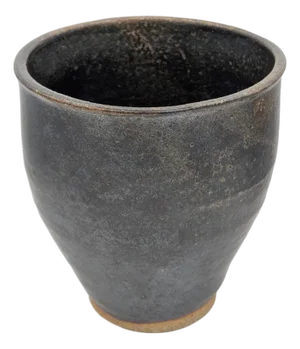 Vintage Signed Studio Art Pottery Vase Mid Century Modern Ikebana Stoneware