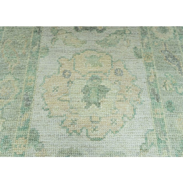 Turkish Turkish Oushak Rug 2'2" x 7'11" #19434 For Sale - Image 3 of 8