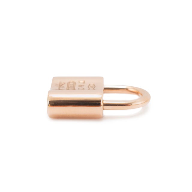 Metal Tiffany & Co. 1837 Padlock Rose Tone Rubedo Metal Lock Charm Pendant For Sale - Image 7 of 8