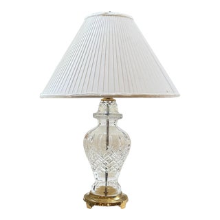 Waterford Lismore Cut Crystal Table Lamp For Sale