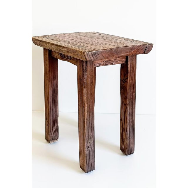 Spanish Colonial Rustic Oak Stool For Sale - Image 5 of 18