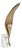 Palm Gold Aluminium Floor Lamp by Maeve For Sale