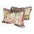 Thibaut Peony Garden Hand Printed Tasseled Linen Pillows/a Pair For Sale
