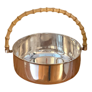 Gucci Silver and Bamboo Large Cachepot