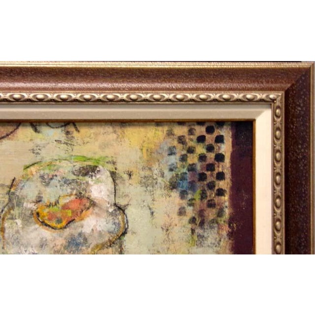 Helen Zarin" Muse" Oil Canvas Stretched Framed Hand Signed For Sale - Image 4 of 4