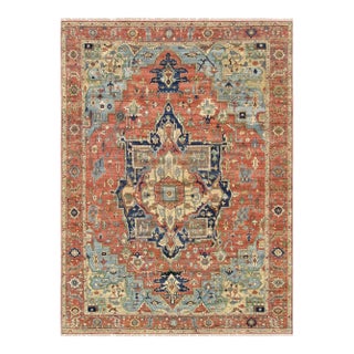 Serapi Wool Rust Area Rug- 6' 0'' X 6' 0'' For Sale