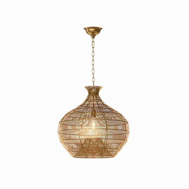 2020s Cupola Metal Pendant, Brass For Sale - Image 5 of 6