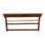 Vintage English Stained Pine Two-Shelf Wall Plate Rack For Sale