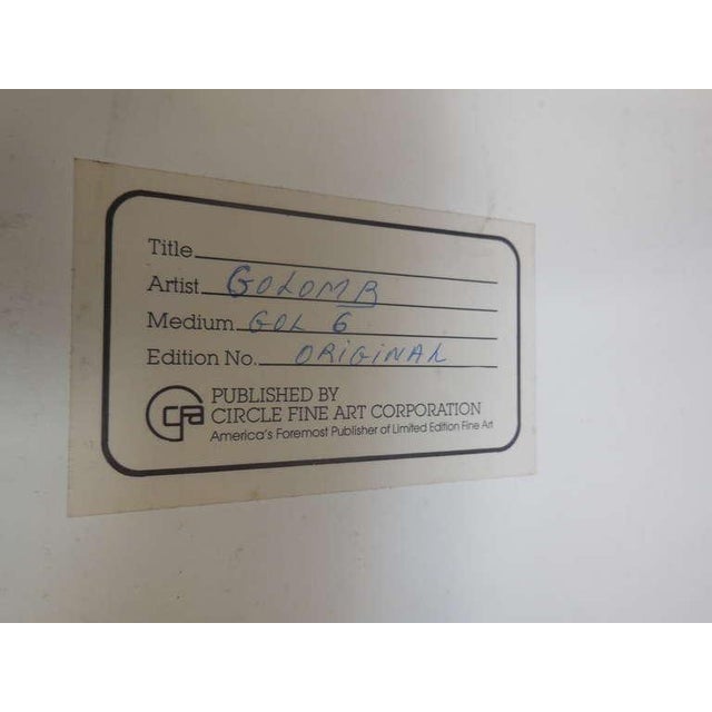 Naftali Golomb, Luciano Berio's Epiphany Large Abstract Collage Israeli Painting, 1986 For Sale In Miami - Image 6 of 8