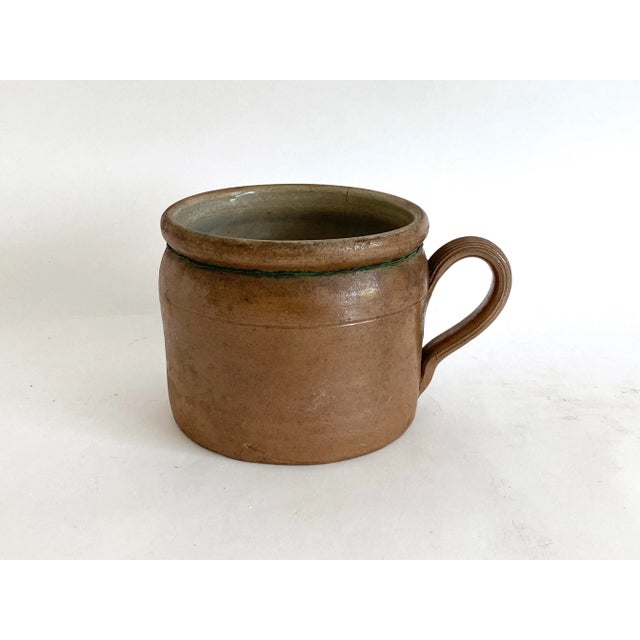 1930s 1930s French Burgundy Stoneware Pot For Sale - Image 5 of 9