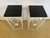 Hollywood Regency Black and White End Tables With Metal and Granite -a Pair For Sale In Philadelphia - Image 6 of 9