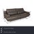&nbsp;The 6500 sofa by Rolf Benz is covered in brown genuine leather and stands on a long, round base. The classic design...