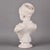 Sculpture Materials Vintage Plaster Bust of a Woman in Classical Drapery For Sale - Image 7 of 12