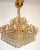 Mid-Century Modern Brass and Lead Crystal 5-Light Chandelier by Joska Bodenmais, 1970s For Sale - Image 3 of 11