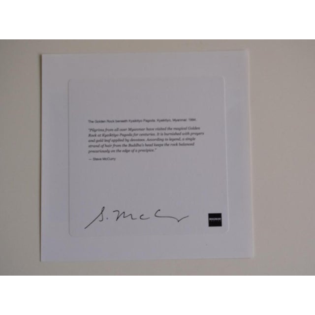 Steve McCurry, Golden Rock, 1994, C Print For Sale - Image 4 of 5