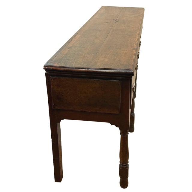 Early 18th Century Large Early 18th Century English George I Oak Dresser Base, 1720 For Sale - Image 5 of 12