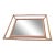 Large Mid Century era rattan wall mirror in the style of Paul Frankl/Ficks Reed that could be hung vertically or...