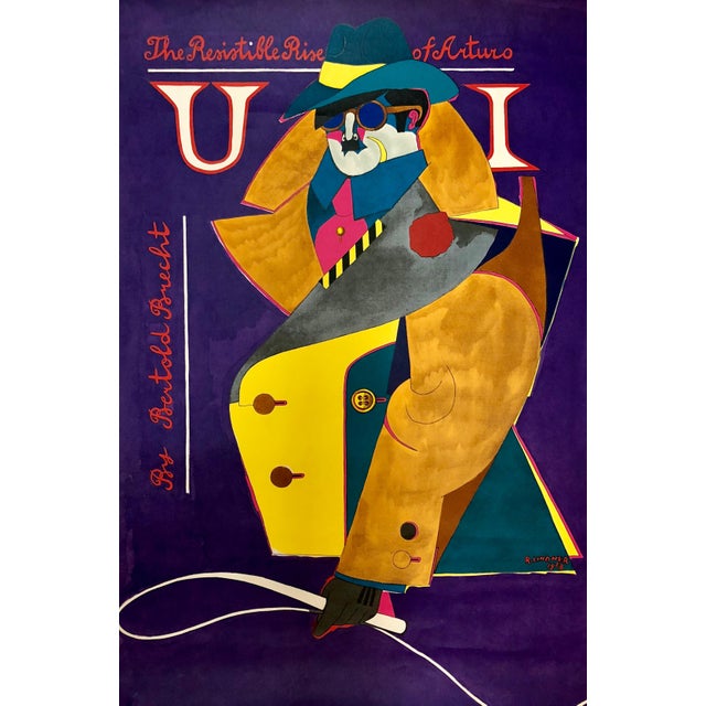 Richard Lindner, Offset Lithograph Poster Resistible Rise of Arturo, Bertold Brecht 1968 Pop Art, 1968 For Sale
