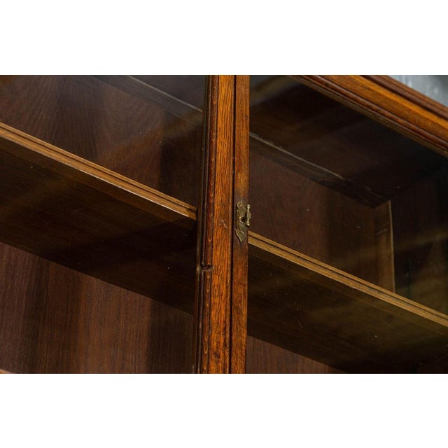 Oak Glazed Haberdashery Bookcase Cabinet, 1890 For Sale - Image 9 of 15