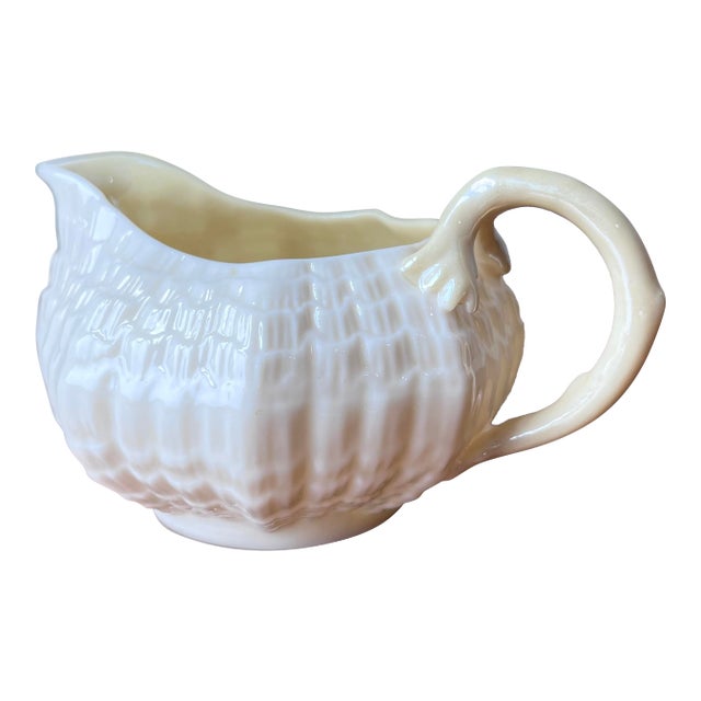 Belleek Pottery 5th Green Mark Dates From 1955-1965 Tridacna Creamer For Sale
