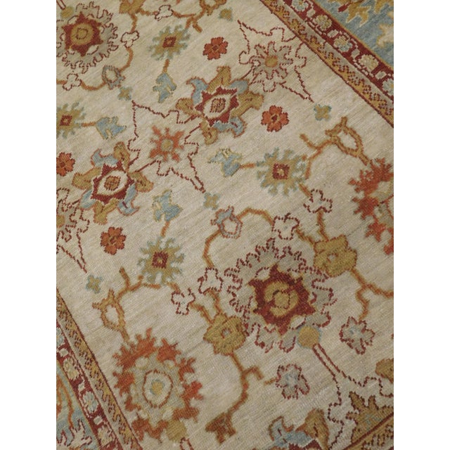 Vintage Handmade Persian Sultanabad Style Mahal Rug. 5'x 7'9" For Sale - Image 10 of 13