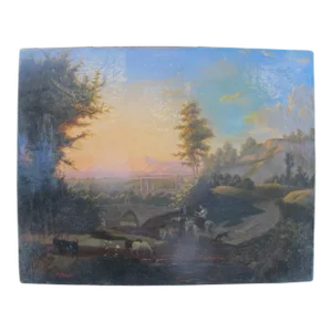 Antique Karoly Marko the Elder Signed Original Oil Painting on Canvas