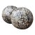 Vintage Decorative Wood Spheres - A Pair For Sale
