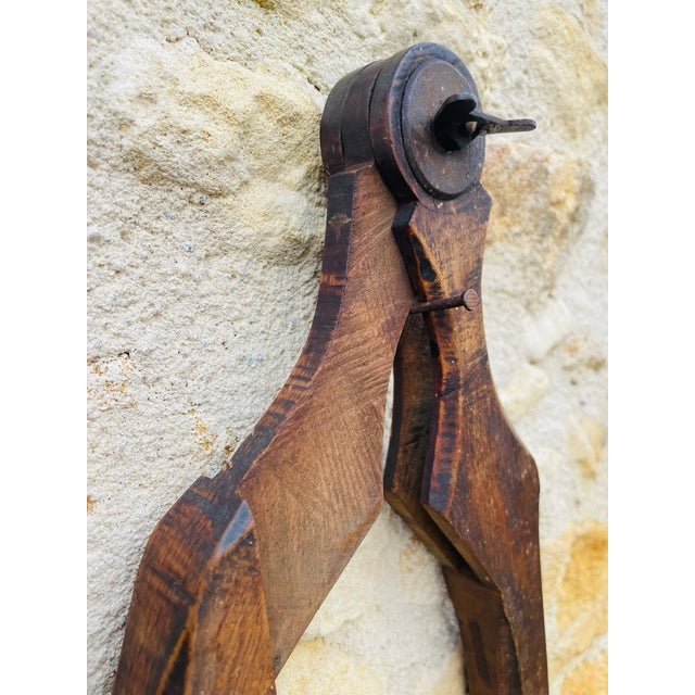 Antique Walnut Carpenter Compass by E. Ducretet, 1870s For Sale - Image 13 of 18