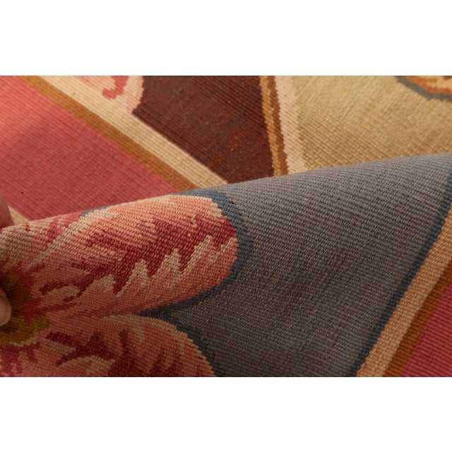Modern Contemporary Aubusson Design Handmade Wool Rug by Doris Leslie Blau For Sale - Image 3 of 7