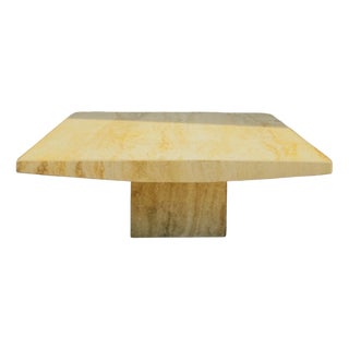 Vintage Travertine Coffee Table, 1980s For Sale