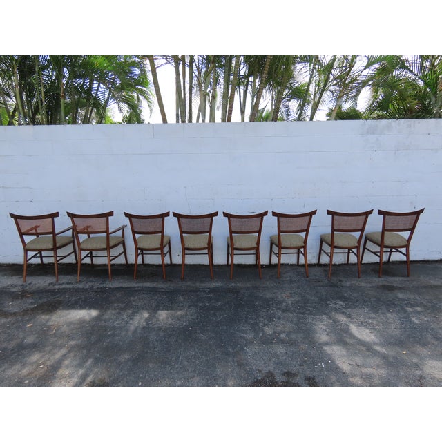 Mid-Century Modern Paul McCobb for Planner Group Mid Century Caned Dining Chairs Set of Eight 6323 For Sale - Image 3 of 18