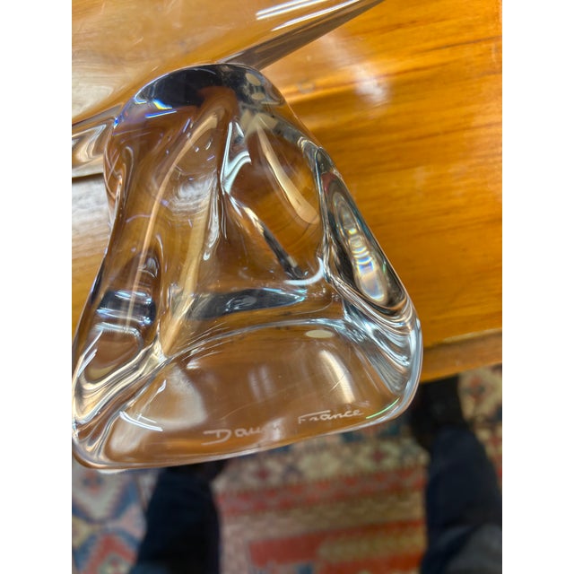 Glass Daum Heavy Glass Sailboat Sculpture For Sale - Image 7 of 10