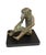 African Vintage African Ashanti Akan Bronze Sculpture of a Monkey I Coast 4"h W/Stand For Sale - Image 3 of 4