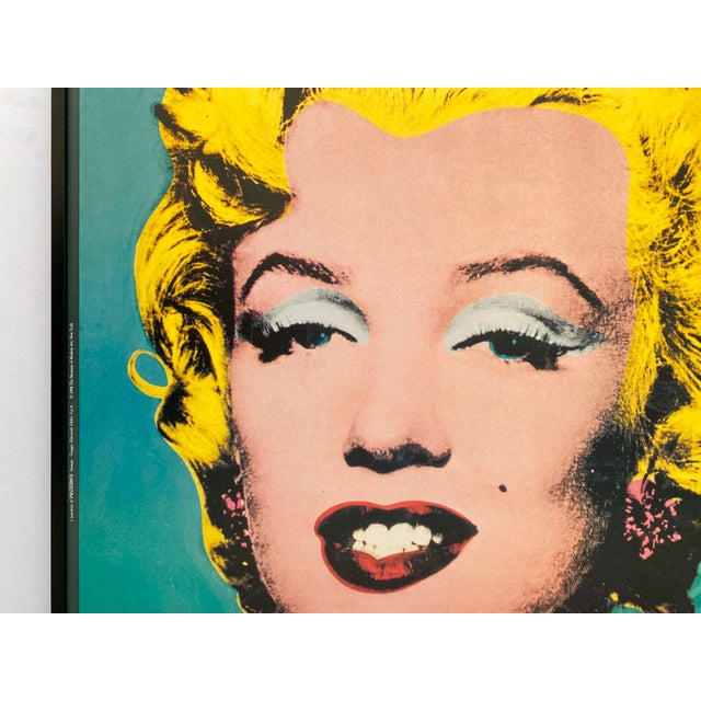 Andy Warhol Vintage 1990 Lithograph Print Large Framed Pop Art Italian Exhibition Poster " Marilyn " 1964 For Sale In Kansas City - Image 6 of 15