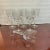 Transparent French Angular Stemmed Crystal Glasses Set of 6 For Sale - Image 8 of 8
