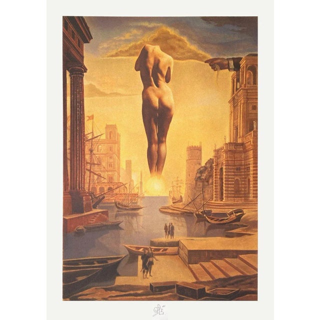 Salvador DALI LA MAIN DE DALI RETIRANT UNE TOISON D'OR 1990 photolithograph on BFK Rives paper signed in the plate 29.5 x...