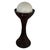 White Mid-Century Modern Floor Lamp with White Opaline Shade and Brown Ceramic Base from Doria Leuchten, 1960s For Sale - Image 8 of 9